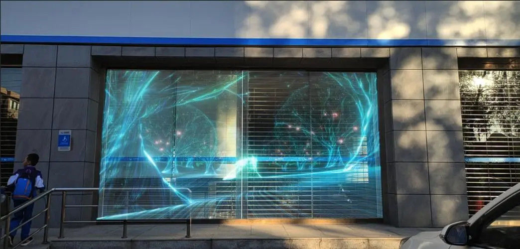 P3.97-7.81 Affichage mural vidéo LED Location Transparent pleine couleur
