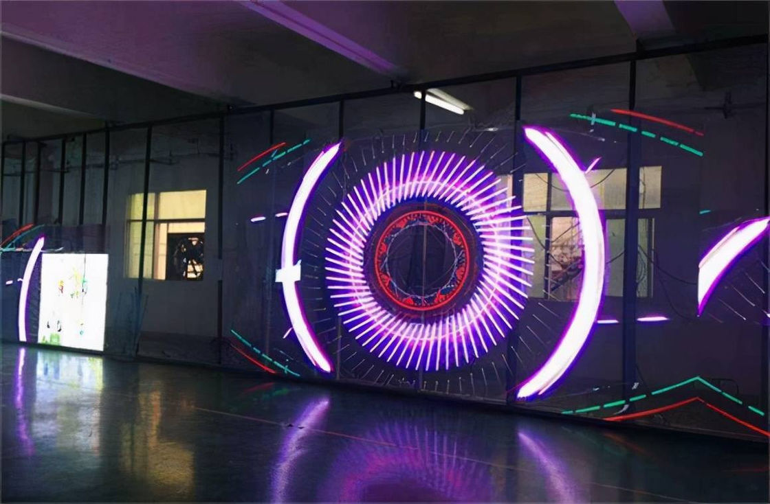 P3.97-7.81 Affichage mural vidéo LED Location Transparent pleine couleur