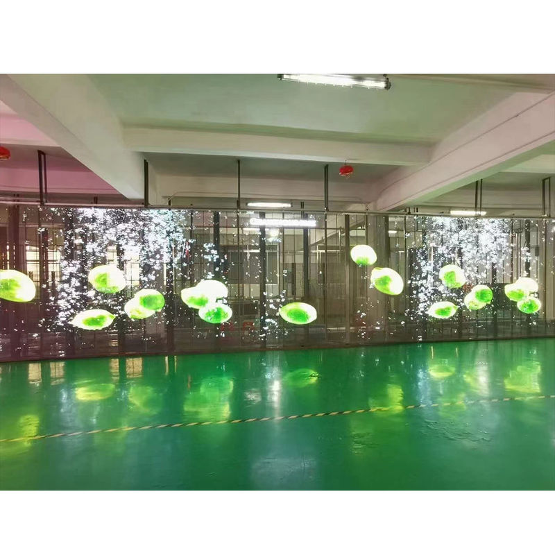 P2.6-5.2 HD Panneau d'affichage LED transparent de 2500 nits Installation suspendue