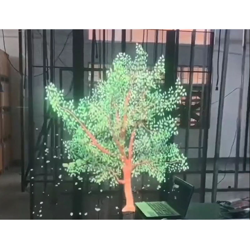 Panneau d'affichage LED transparent mince 4K haute définition multicolore