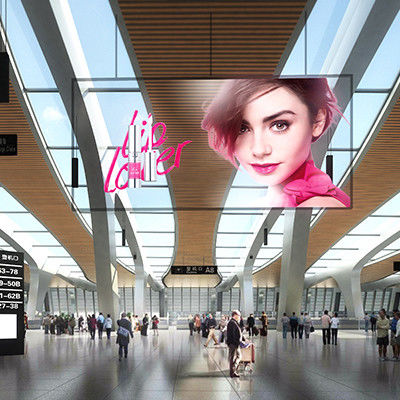 Panneau d'affichage LED transparent mince 4K haute définition multicolore
