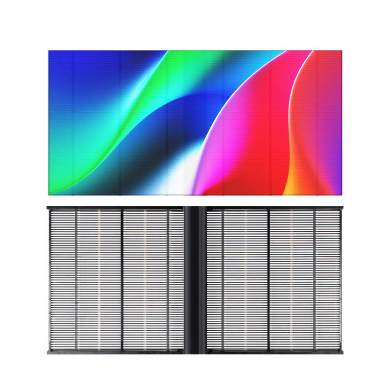 Panneau d'affichage LED transparent mince 4K haute définition multicolore