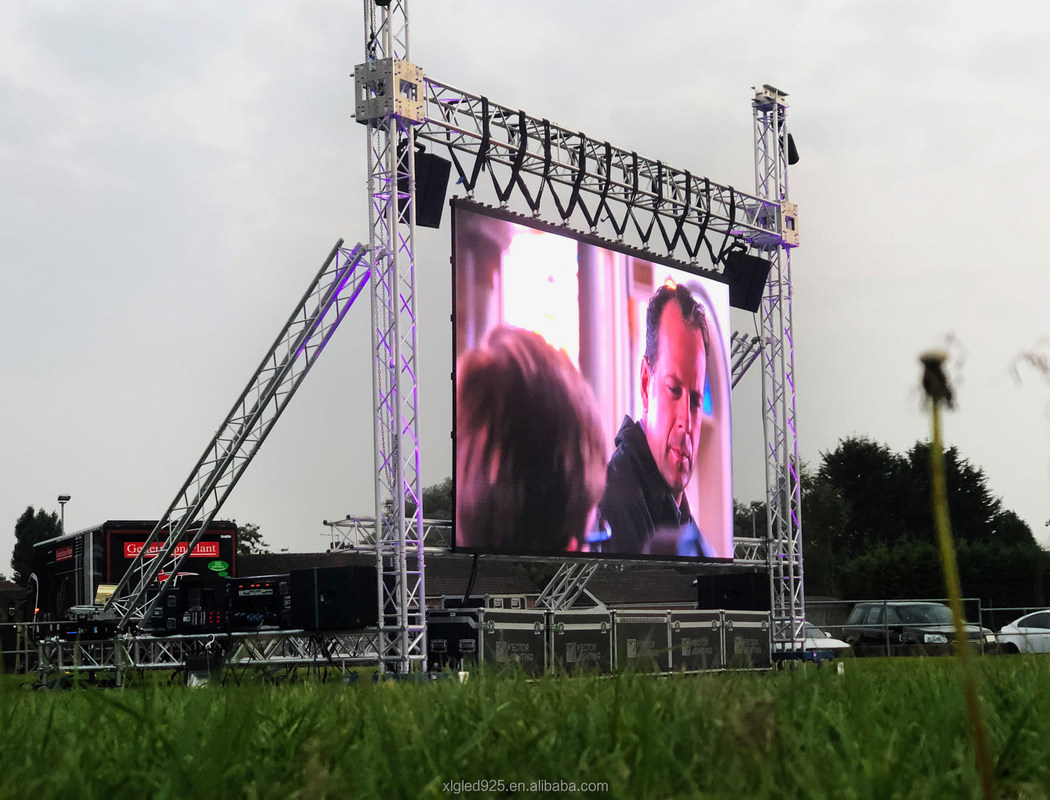 Location pratique de moniteurs muraux vidéo, écran LED étanche pour la location de scène