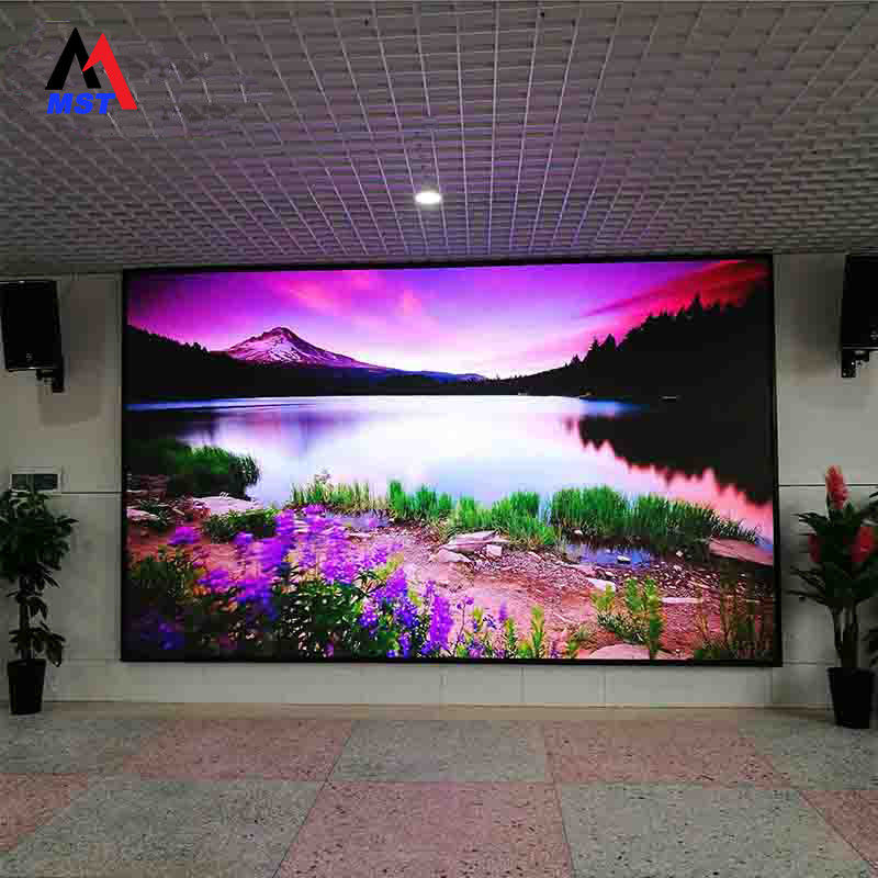 Écran d'affichage LED intérieur RVB fixe SMD1212 pour centre commercial