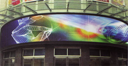 Écran d'affichage LED circulaire flexible durable puce SMD multicolore